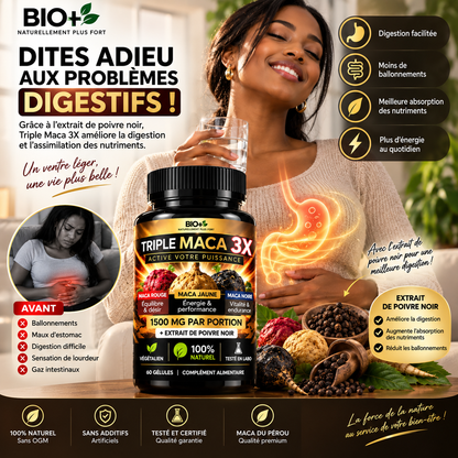 Triple Maca 3X – Énergie & Vitalité