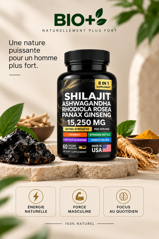 Shilajit Extra Force avec Ashwagandha BIO+