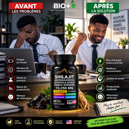 Shilajit Extra Force – 8 Actifs & Ashwagandha