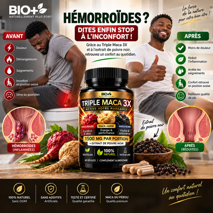 Triple Maca 3X – Énergie & Vitalité