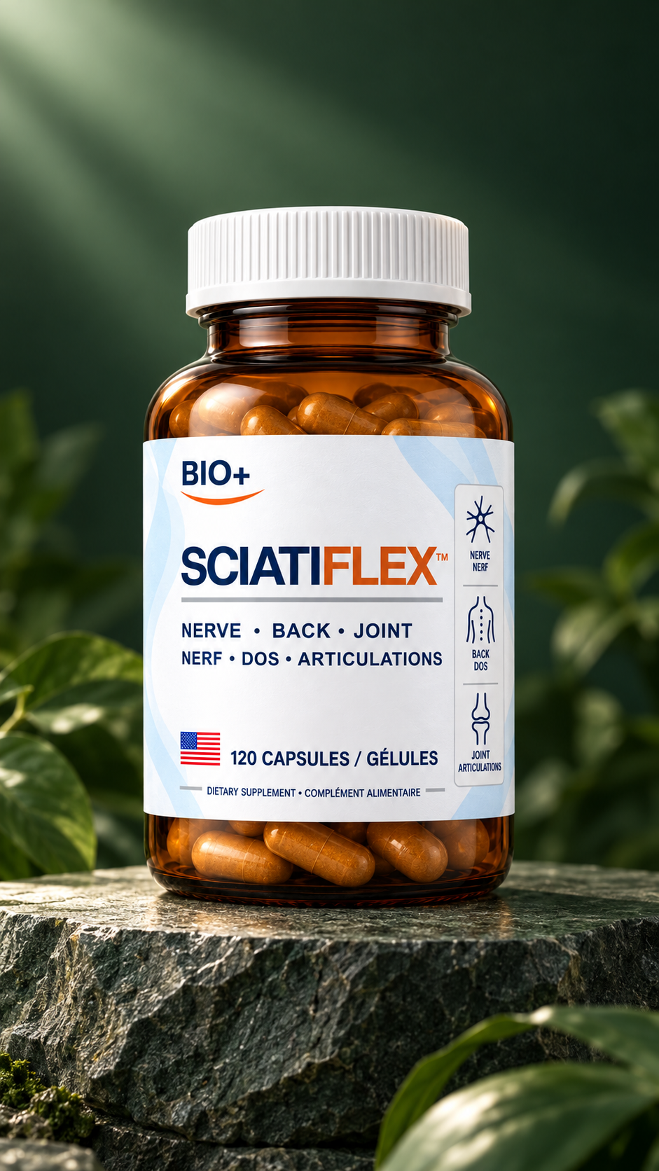 SciatiFlex 120 gélules BIO+ – pack avec Magnéforce